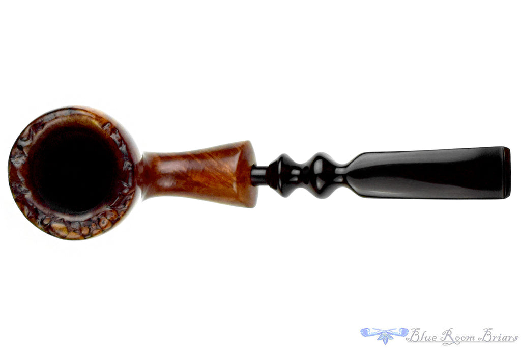 Blue Room Briars is proud to present this Preben Holm Hand Cut Bent Freehand with Plateau Estate Pipe
