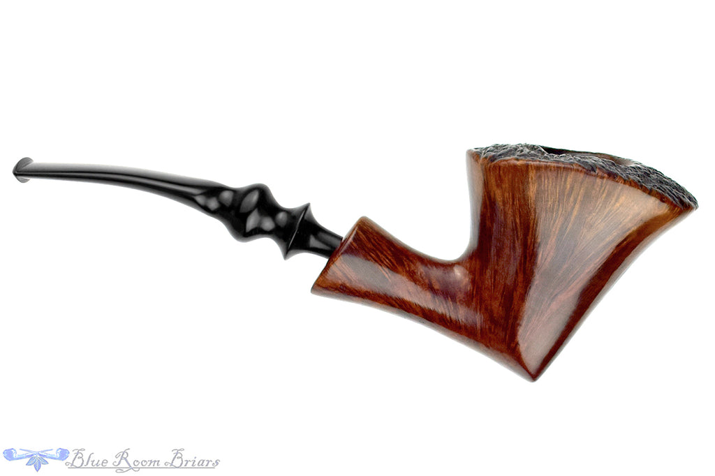 Blue Room Briars is proud to present this Ben Wade Ambassador Deluxe Bent Freehand with Plateau Estate Pipe