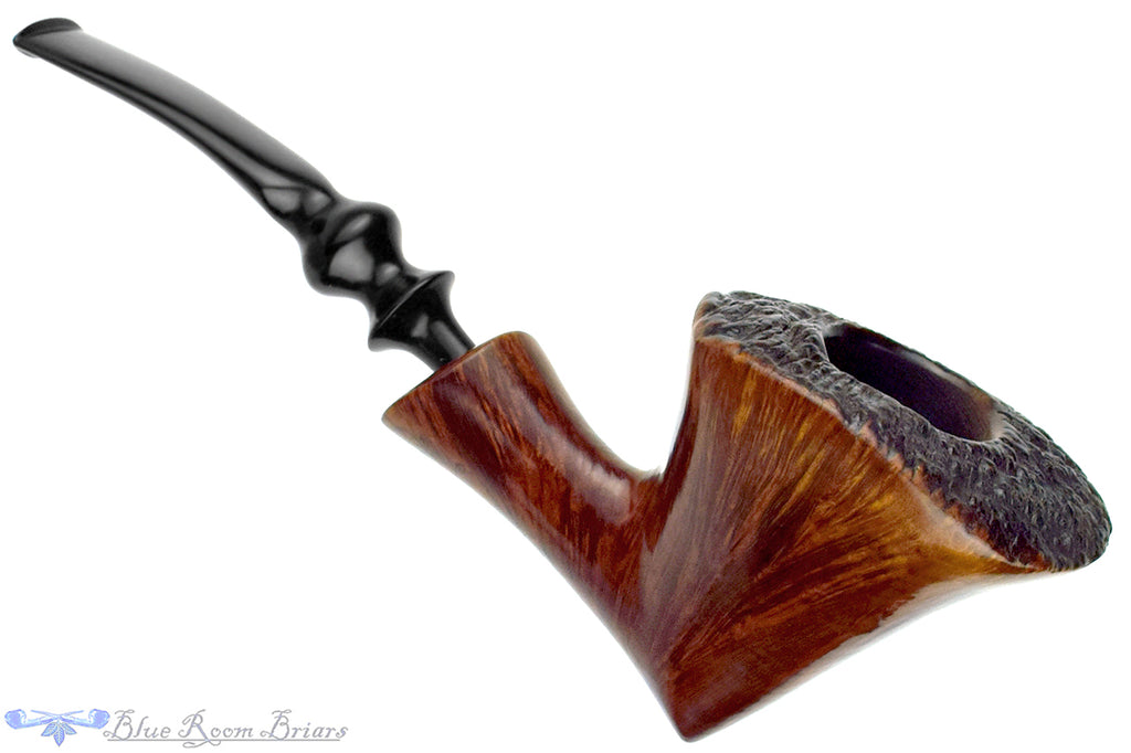 Blue Room Briars is proud to present this Ben Wade Ambassador Deluxe Bent Freehand with Plateau Estate Pipe