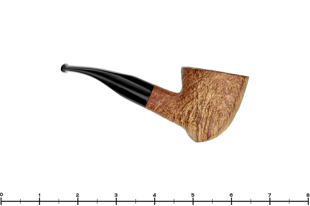Blue Room Briar is proud to present this Bones (Chris Morgan) Bent Natural Sandblast Elephant's Foot Estate Pipe