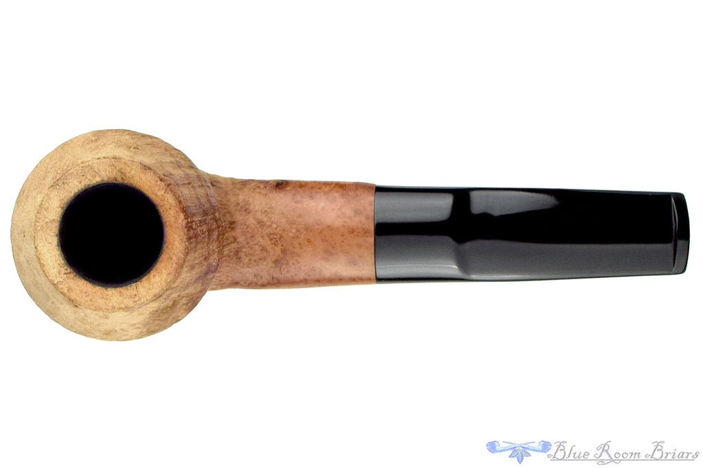 Bones (Chris Morgan) Natural Bent Sandblast Rhodesian with Oval Shank Estate Pipe