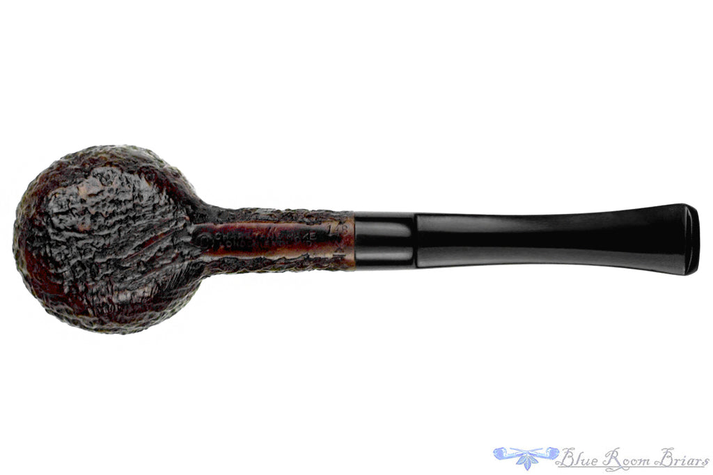Blue Room Briars is proud to present this Charatan 148 X Sandblast Pot Sitter Estate Pipe