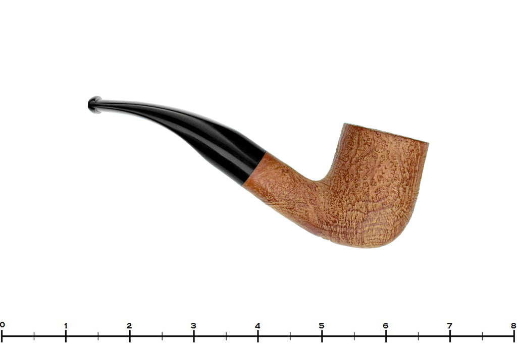 Blue Room Briar is proud to present this Bones (Chris Morgan) Natural Bent Sandblast Billiard Estate Pipe