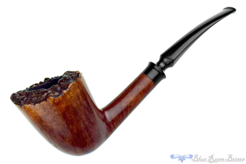 Castello Sea Rock Briar Prince with Acrylic Ferrule and Military Mount Estate Pipe