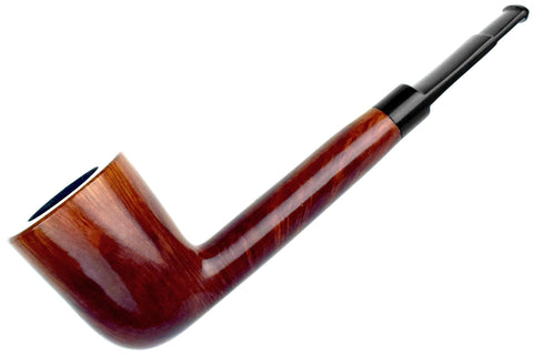 Savinelli Lolita 03 Bent Rusticated Pear (6mm Filter) with Oval Shank and Brass Estate Pipe