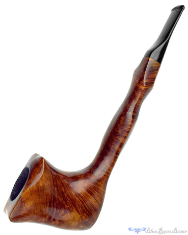 Mastro Geppetto Sabbiato Bent Sandblast Churchwarden Estate Pipe