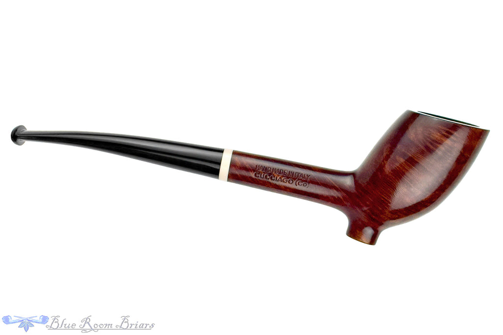 Blue Room Briars is proud to present this Caminetto Red Briar Cutty Estate Pipe with BRB Replacement Stem