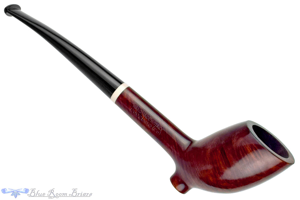Blue Room Briars is proud to present this Caminetto Red Briar Cutty Estate Pipe with BRB Replacement Stem