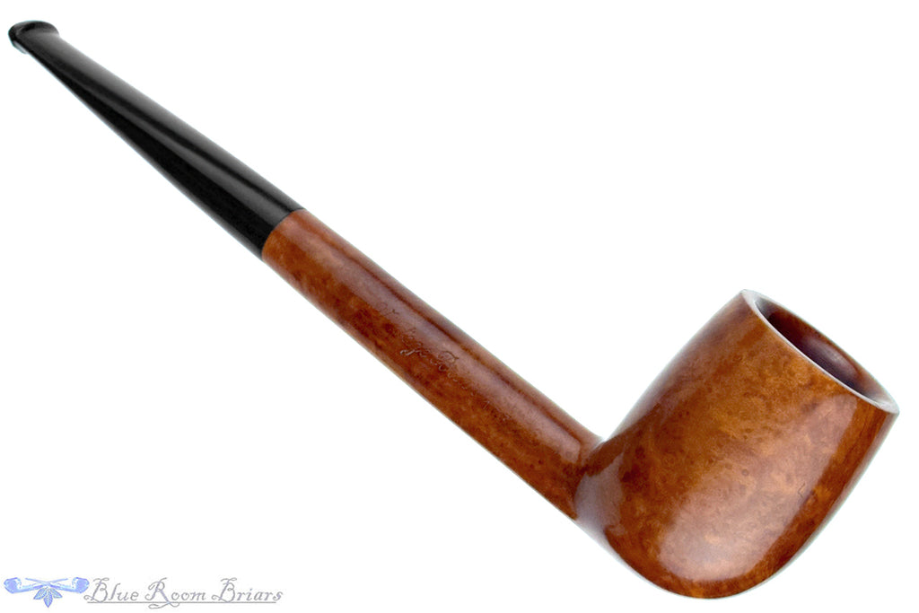 Blue Room Briar is proud to present this Sunrise Amber Grain Liverpool Sitter Estate Pipe with Replacement Stem