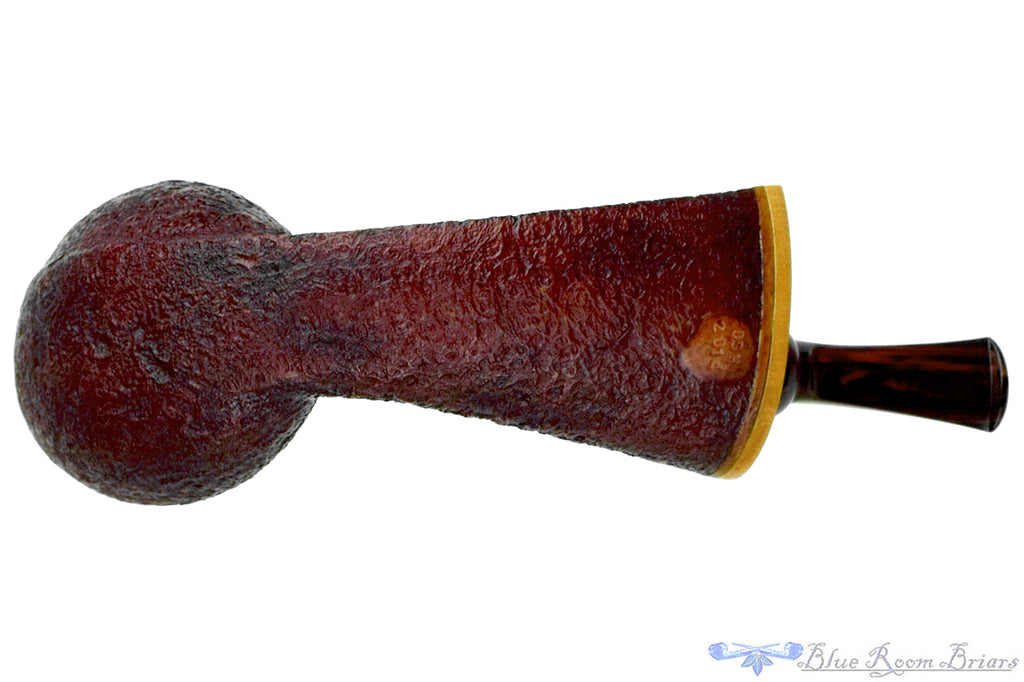 David Huber Sandblast Bent Cobra (2014 Make) with Teardrop Shank and Boxwood Estate Pipe