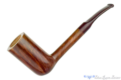 Joshua Ronish (2016 Make) Spot Carved Reverse Calabash with Brindle and Plateau Estate Pipe
