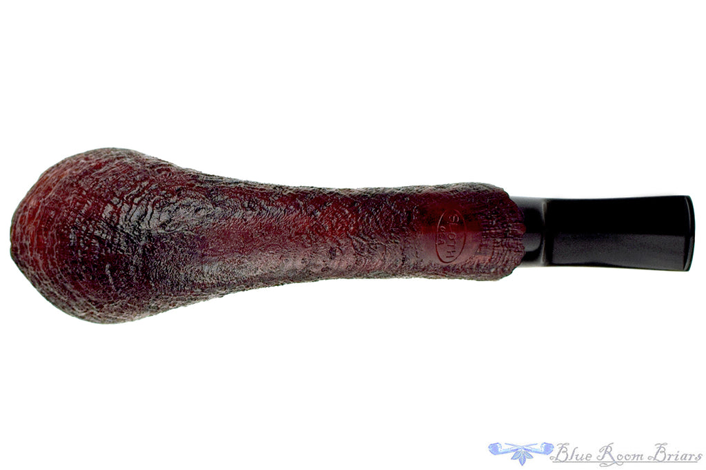 Sloth 1/4 Bent Sandblast Freehand with Plataeux UNSMOKED Estate Pipe