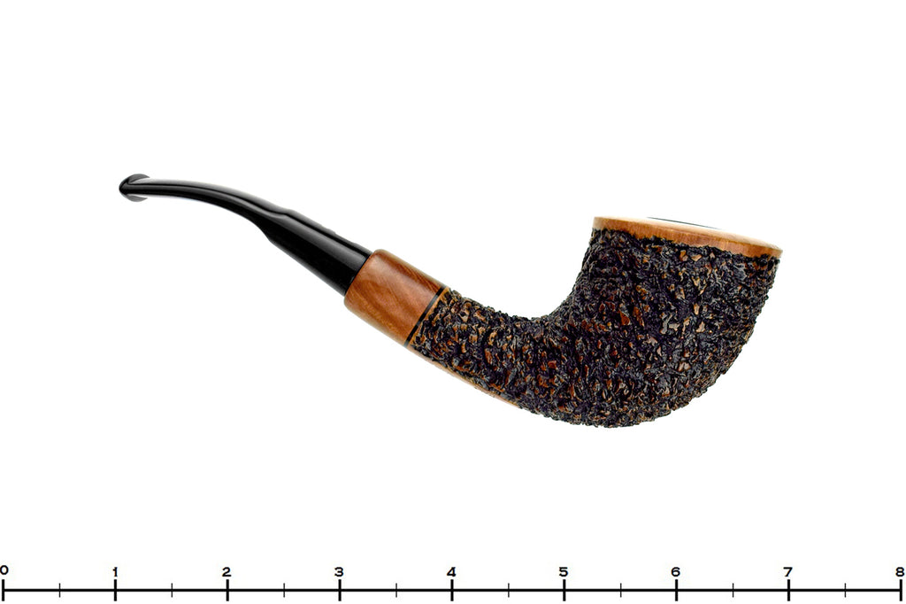 Blue Room Briars is proud to present this Jacono Zen Knight Rusticated Horn with Acrylic Estate Pipe