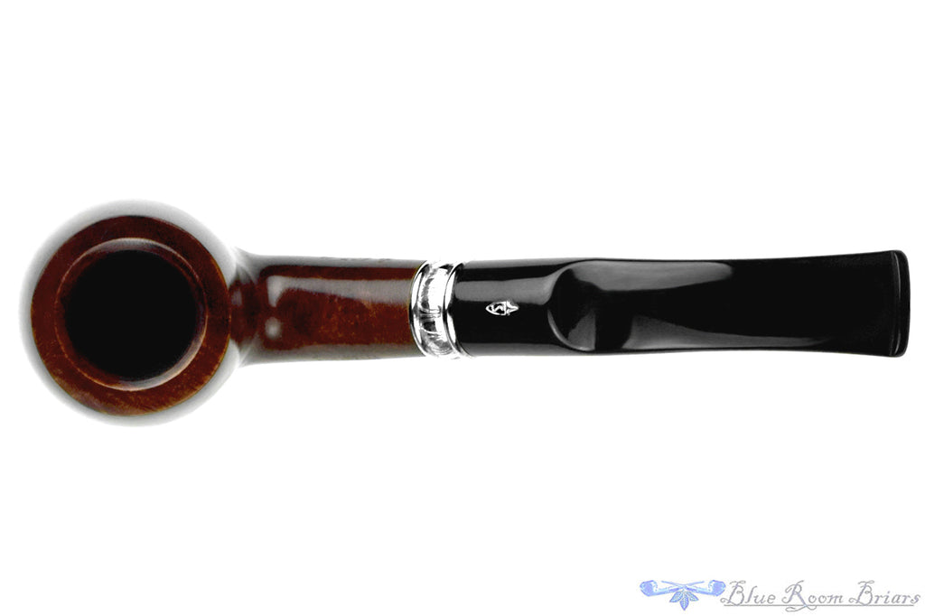 Savinelli Trevi 607 KS Bent Billiard (6mm Filter) with Nickel Estate Pipe