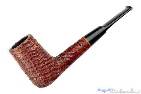 Rinaldo Silver Line Lithos YY 8 Bent Rusticated Author with Silver Estate Pipe