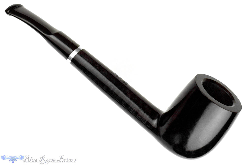 Blue Room Briars is proud to present this Savinelli Loirée 812 Bent Lumberman (6mm Filter) with Nickel Estate Pipe