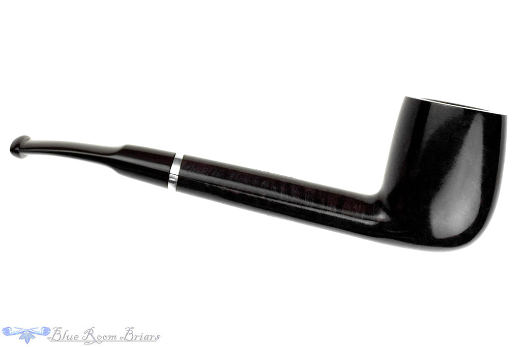 Blue Room Briars is proud to present this Savinelli Loirée 812 Bent Lumberman (6mm Filter) with Nickel Estate Pipe