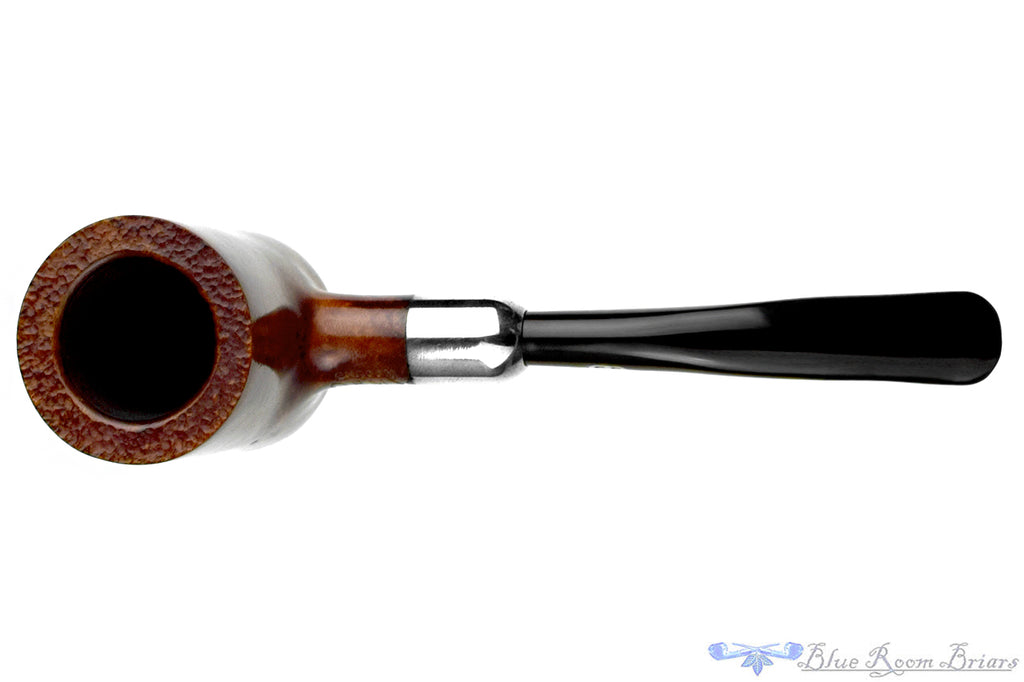 Blue Room Briars is proud to present this Chacom Army 154 Bent Poker with Silver and Military Mount Estate Pipe