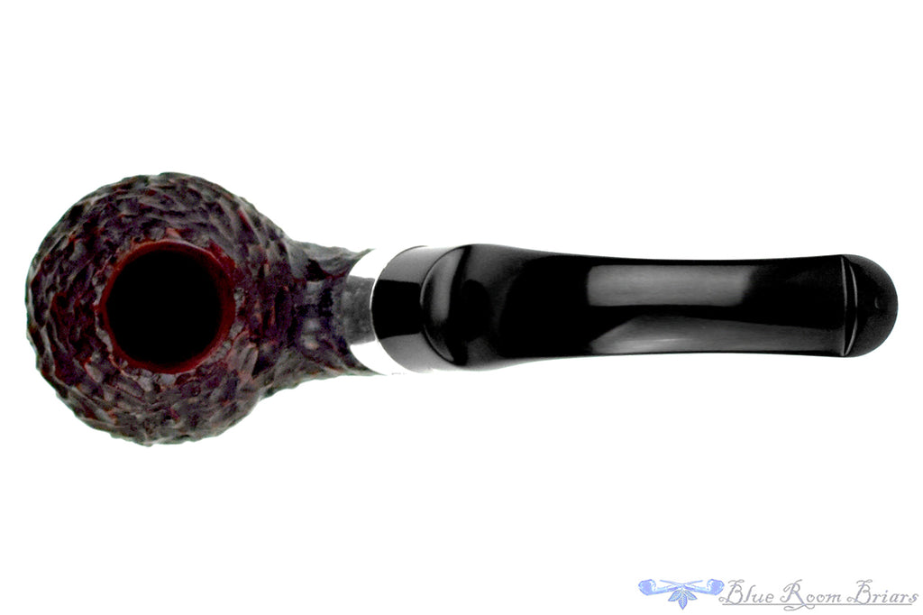 Blue Room Briars is proud to present this Peterson Sherlock Holmes Rusticated Lestrade with Silver and P-Lip Estate Pipe