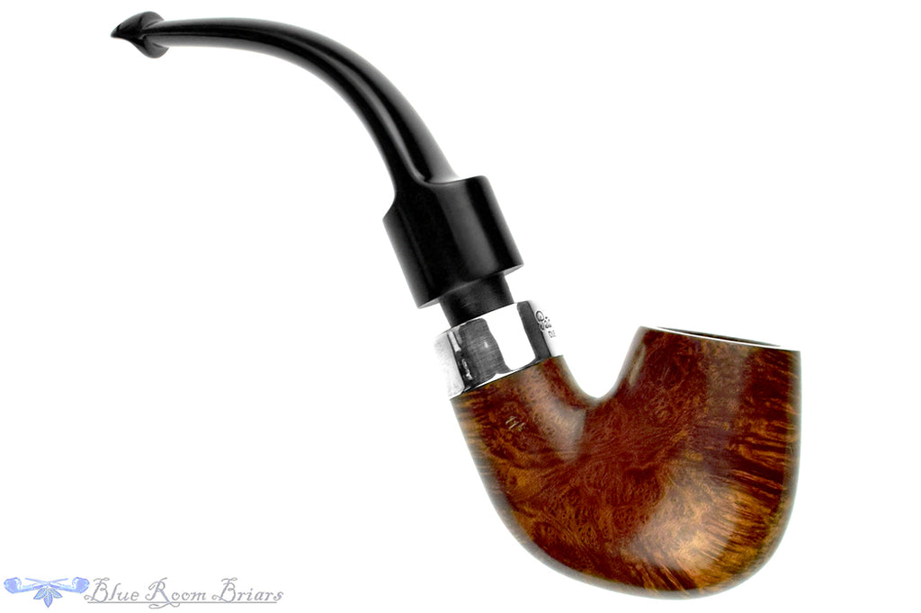 Blue Room Briars is proud to present this Peterson Deluxe 11s Bent Billiard with Silver and P-Lip Estate Pipe