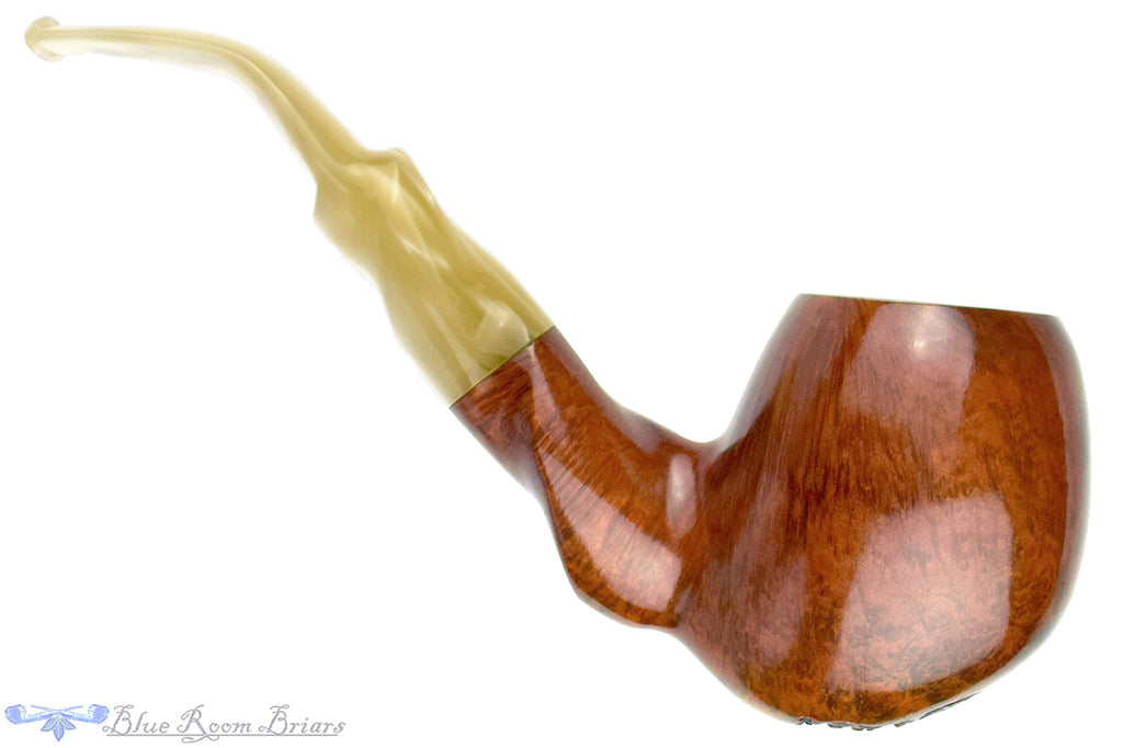 Blue Room Briars is proud to present this J.M. Boswell (1999 Make) Magnum Bent Apple with Plateau UNSMOKED Estate Pipe
