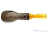 Blue Room Briars is proud to present this Ron Smith Pipe Morta Paneled Horn Sitter