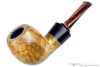 Blue Room Briars is proud to present this Tom Richard Pipe Olivewood Pear with Morta