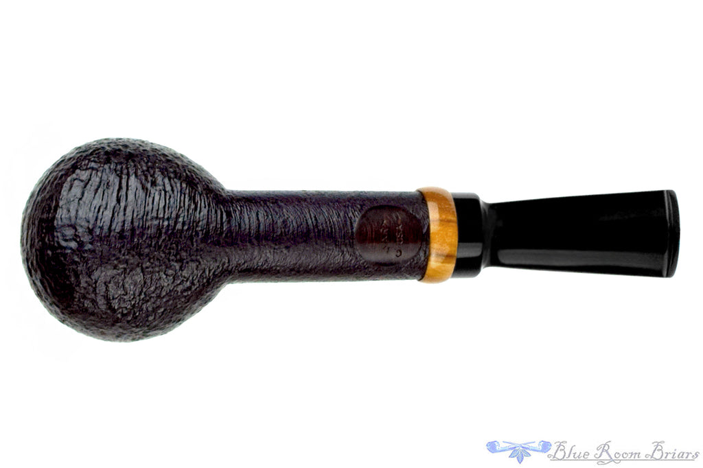 Blue Room Briars is proud to present this C. Martin Pipe by Chris Mattioda Black Blast Billiard with Olivewood
