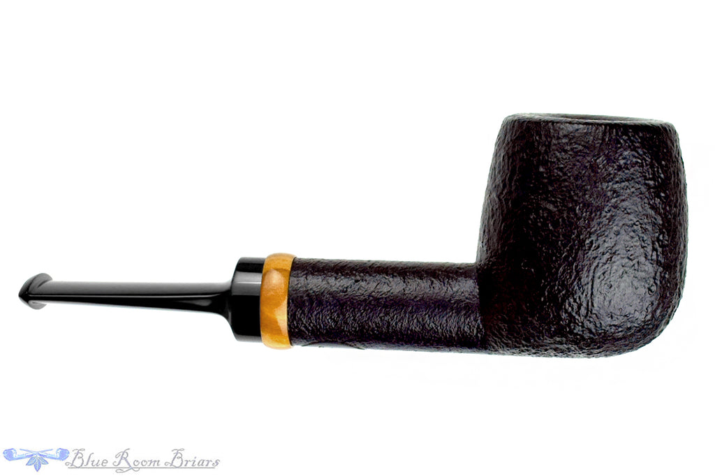 Blue Room Briars is proud to present this C. Martin Pipe by Chris Mattioda Black Blast Billiard with Olivewood