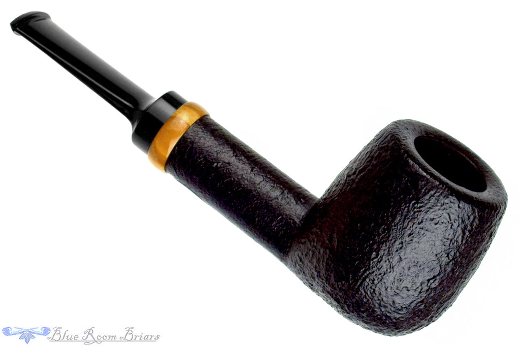 Blue Room Briars is proud to present this C. Martin Pipe by Chris Mattioda Black Blast Billiard with Olivewood