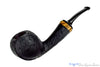 Blue Room Briars is proud to present this C Kent Joyce Bent Black Blast Blowfish with Zebrawood Estate Pipe