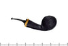 Blue Room Briars is proud to present this C Kent Joyce Bent Black Blast Blowfish with Zebrawood Estate Pipe