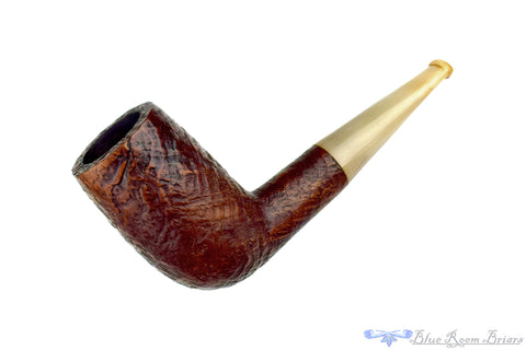 Vauen Lessing 507 Bent Contrast Blast Bulldog with Nickel UNSMOKED Estate Pipe