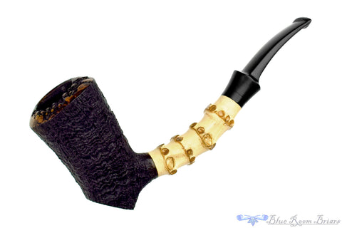 Vauen Lessing 507 Bent Contrast Blast Bulldog with Nickel UNSMOKED Estate Pipe