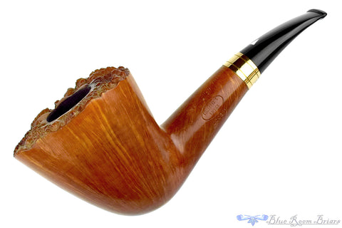 Vauen Lessing 507 Bent Contrast Blast Bulldog with Nickel UNSMOKED Estate Pipe