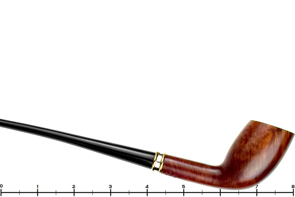 Blue Room Briar is proud to present this Stanwell Hans Christian Andersen Smooth Cutty Churchwarden with Silver and Brass Estate Pipe