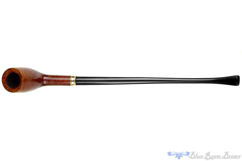 Blue Room Briar is proud to present this Stanwell Hans Christian Andersen Smooth Cutty Churchwarden with Silver and Brass Estate Pipe