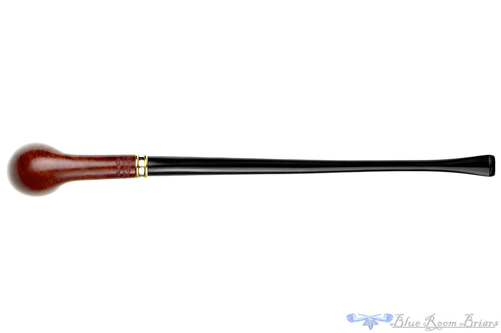 Blue Room Briar is proud to present this Stanwell Hans Christian Andersen Smooth Cutty Churchwarden with Silver and Brass Estate Pipe