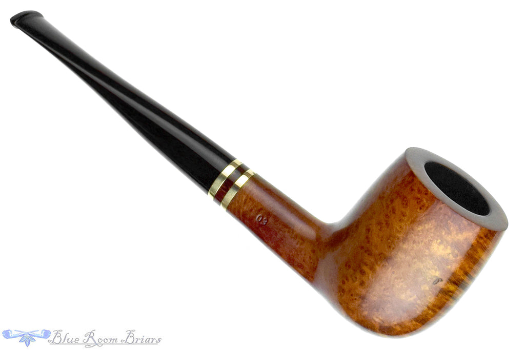 Blue Room Briars is proud to present this Stanwell Brass Band 03 Billiard with Brass and Brindle Estate Pipe