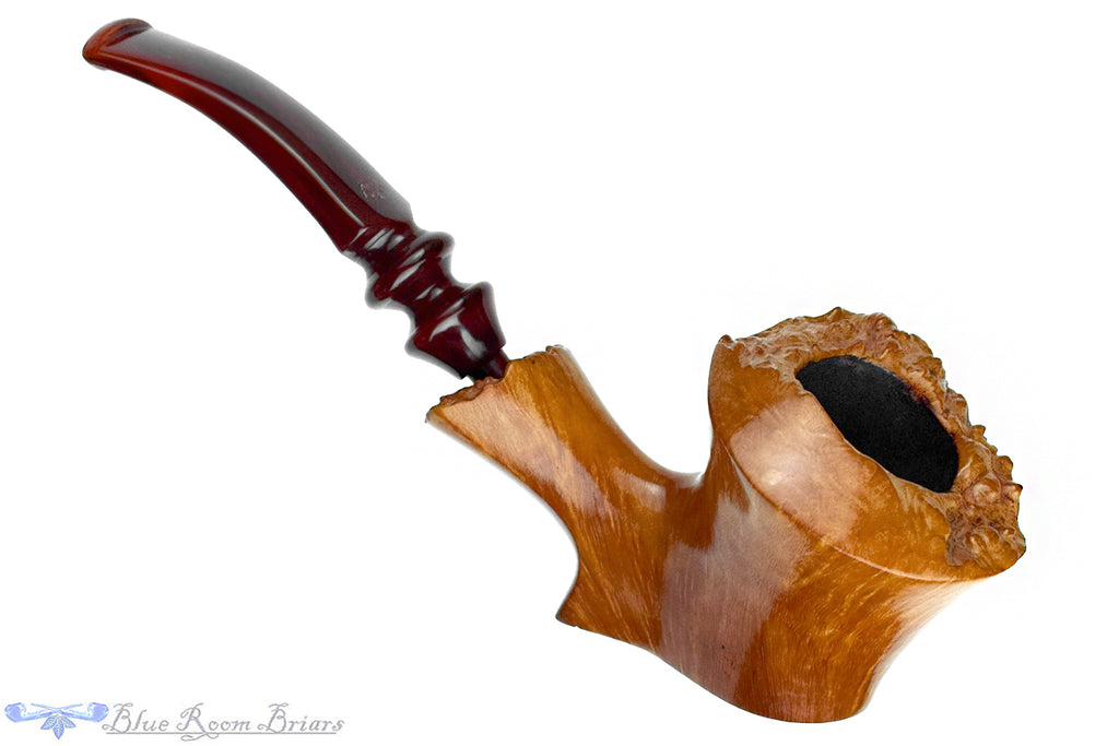 Blue Room Briars is proud to present this Ben Wade Martinique Bent Freehand Sitter UNSMOKED with Plateaux Estate Pipe