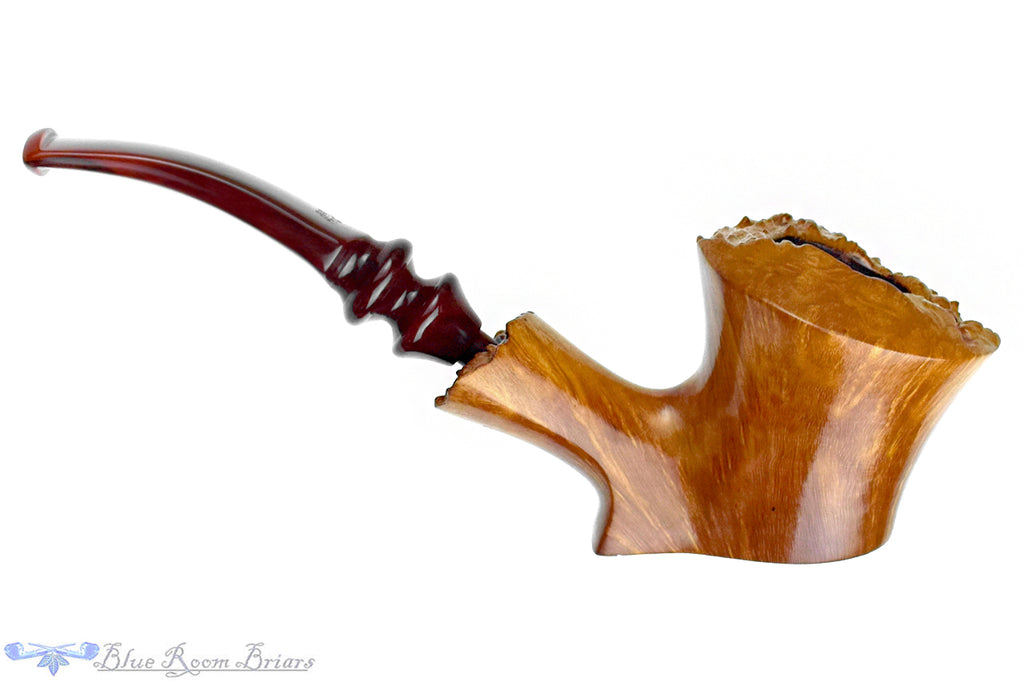 Blue Room Briars is proud to present this Ben Wade Martinique Bent Freehand Sitter UNSMOKED with Plateaux Estate Pipe
