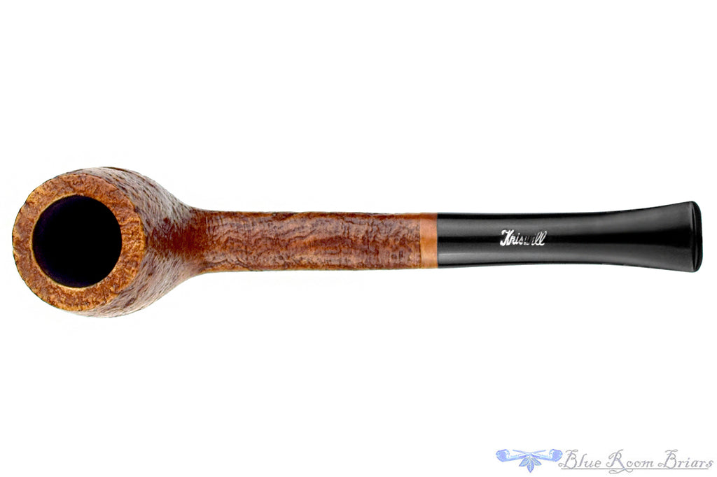 Blue Room Briars is proud to present this Kriswill Chief 1826 Sandblast Oval Shank Billiard Estate Pipe
