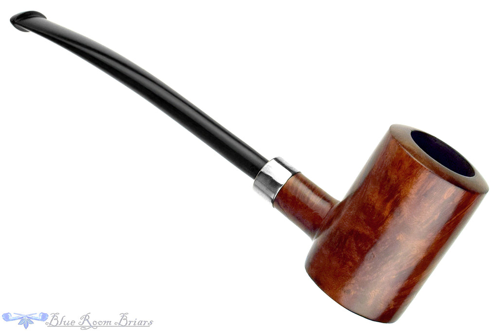 Blue Room Briars is proud to present this Peterson Poker with Nickel Estate Pipe with BRB Replacement Military Mount Stem