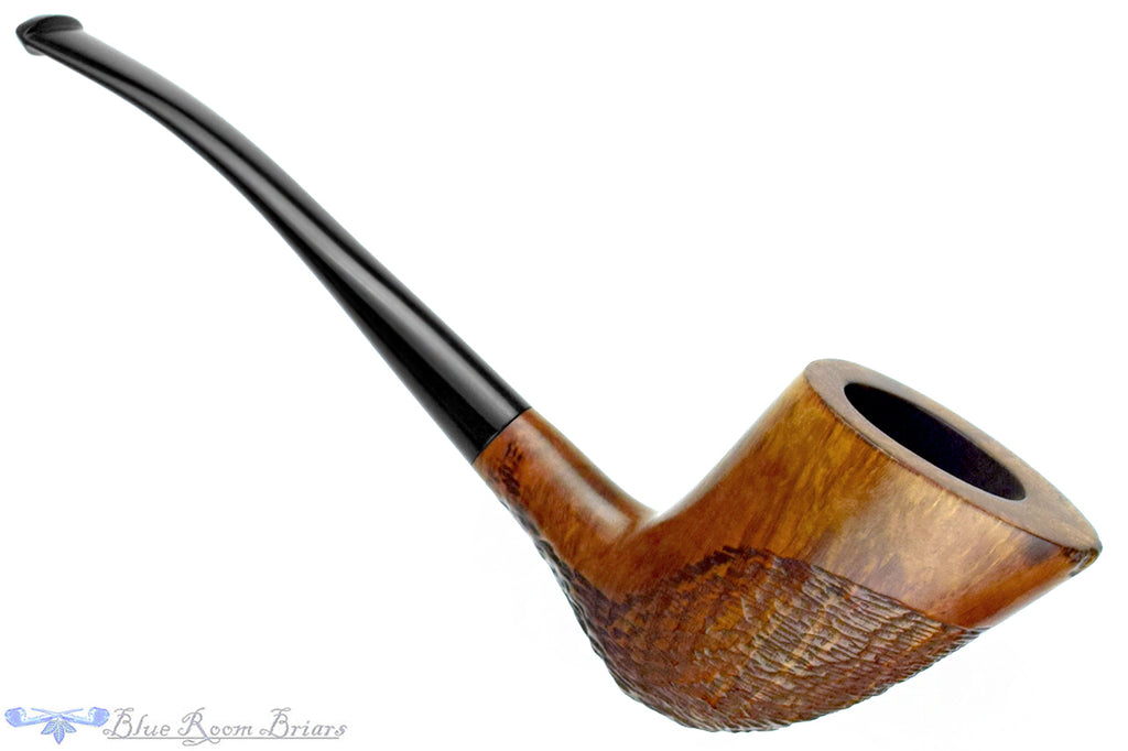 Blue Room Briars is proud to present this Jack Weinberger Bent Partial Rusticated Yachtsman Estate Pipe