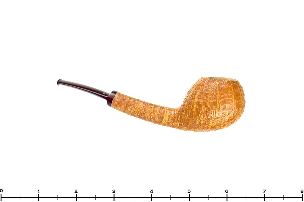 Blue Room Briars is proud to present this Chris Morgan Pipe Bent Sandblast Tomato with Brindle