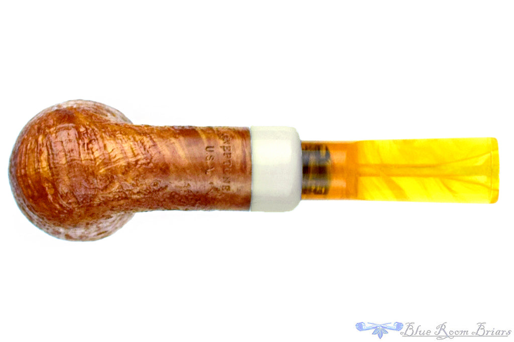 Blue Room Briar is proud to present this Neptune (BriarWorks) Sandblast Dublin with Acrylic Estate Pipe