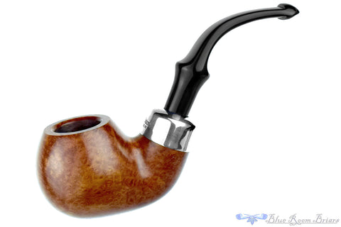 Charatan Selected 4 1/4 Bent Cavalier with Ebonite Estate Pipe Draft with Bowl Coat