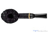 Blue Room Briars is proud to present this Bill Shslosky Pipe 812 Bent Black Blast Fan Dublin with Pyinma Burl and Plateau