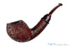 Blue Room Briars is proud to present this Bill Shalosky Pipe 808 Bent Sandblast Egg with Gaboon Ebony and Brindle