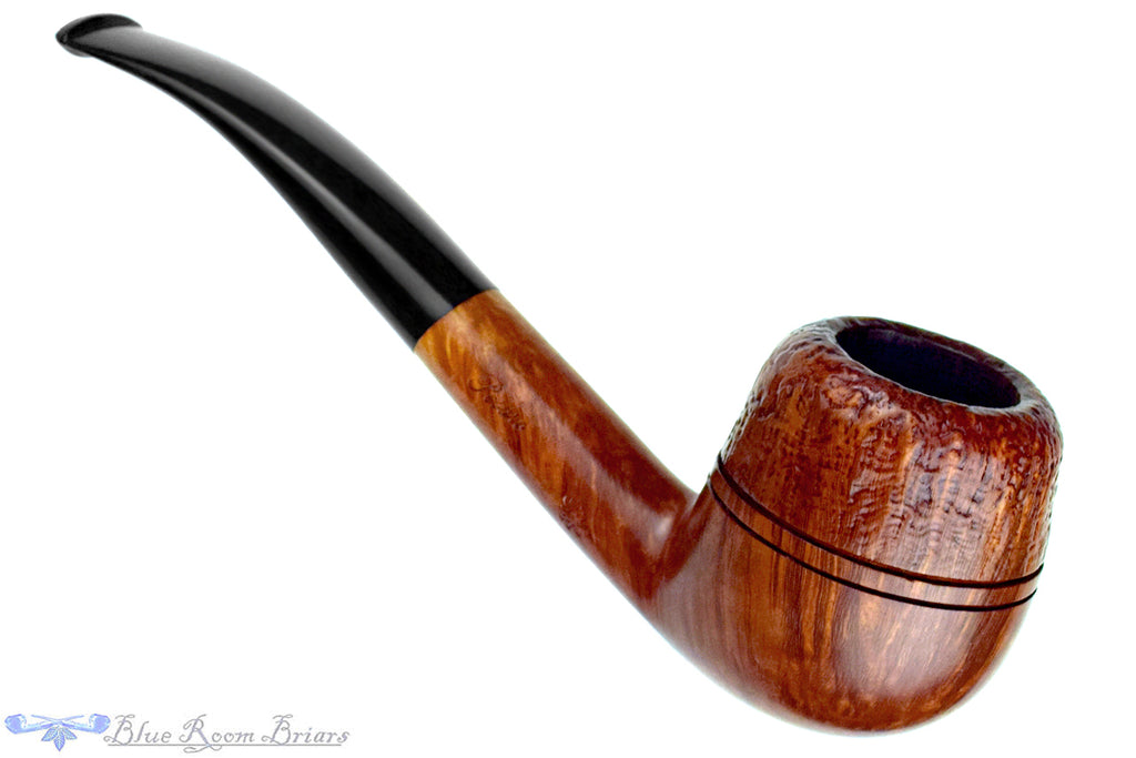 Blue Room Briar is proud to present this Mastro De Paja Media 20 Bent Apple Estate Pipe with BRB Replacement Stem